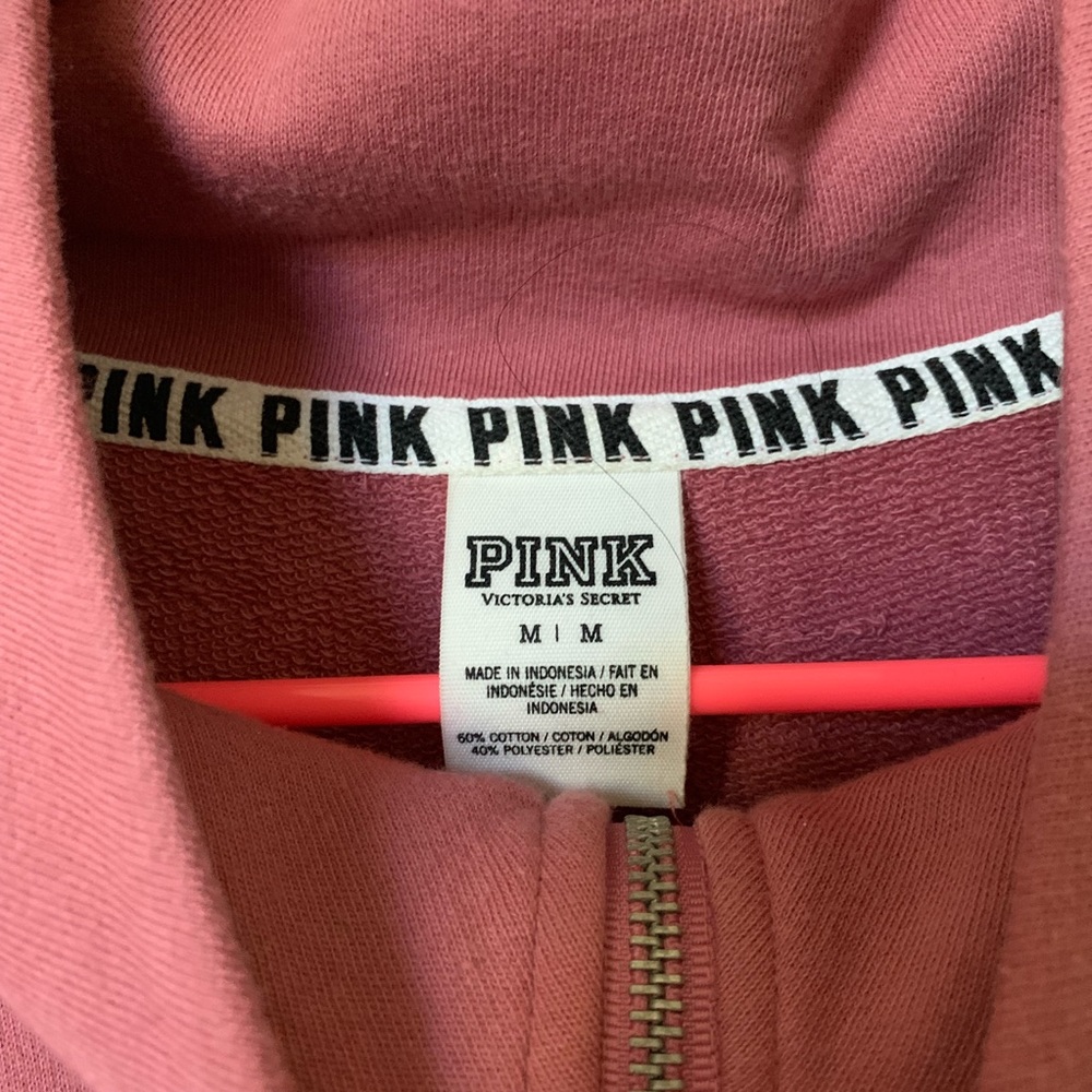 Pink Half Zip Pullover - image 3